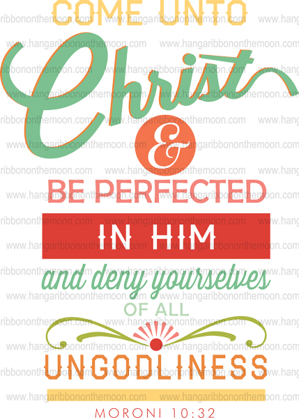2014 Come Unto Christ Full Scripture Logos. Great for t-shirts, invitations, posters, newsletters and more. Free download!