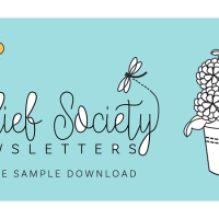 Lively Blooms: A Year's Worth of Relief Society Newsletter Templates + FREE Editable PDF Sample